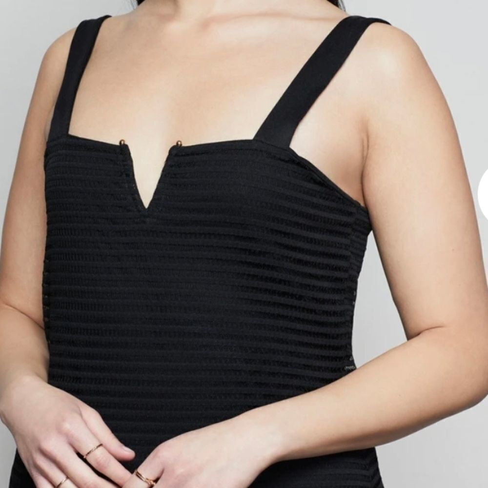 GOOD AMERICAN SHEER MESH MIDI DRESS SZ 5 XXL - Picture 8 of 10